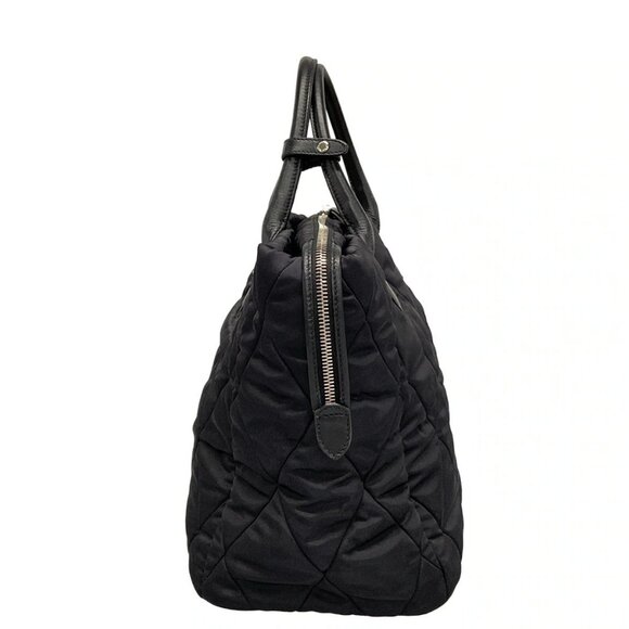 Auth PRADA - 1BG160 Black Nylon Leather Handbag - Picture 5 of 16